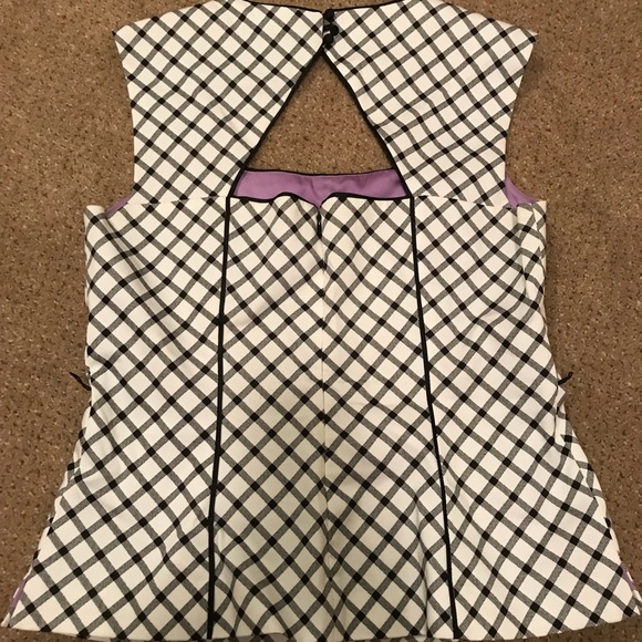 WHBM sleeveless top with open back lavender lining - Picture 2 of 5